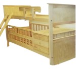 Cama Superpuesta Con Cuna Funcional Pino Reforzada