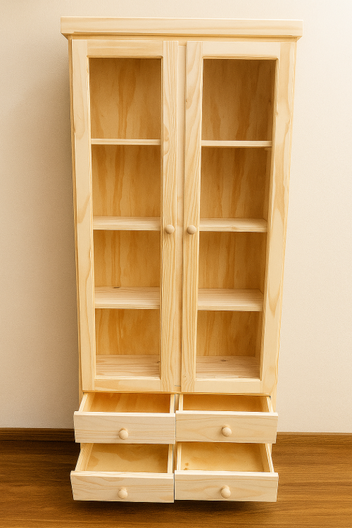 Cristalero Recto - Puertas para vidrio entero.