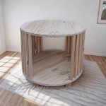 Mesa ratona varillada con estante